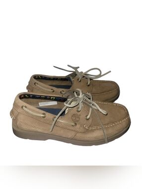 Timberland Earthkeepers Classic Tan Leather Boat Shoes Size 7 US